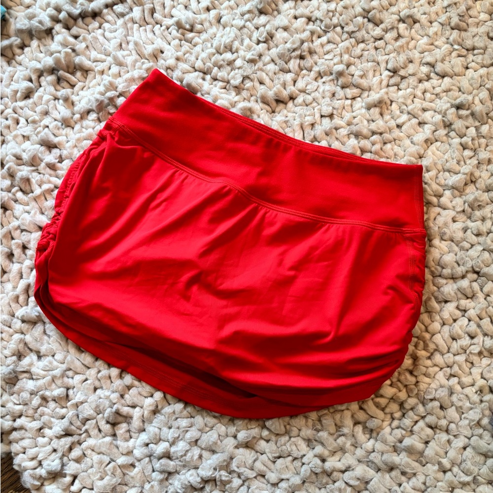 Zella Bold Red Tennis Skort